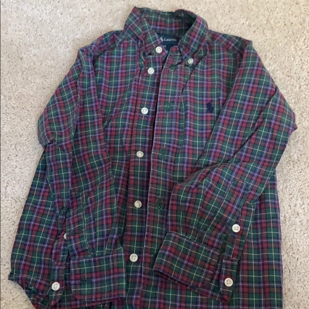 POLO PLAID BUTTON UP